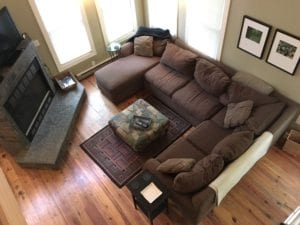 Zen Den living room from loft
